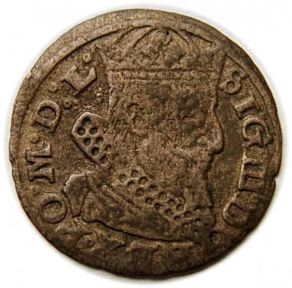 Lithuanian groschen 1626 Sigismund III Vasa Vilnius (1)