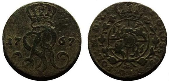 Grosz 1767 Stanisław August Poniatowski Warszawa (1)