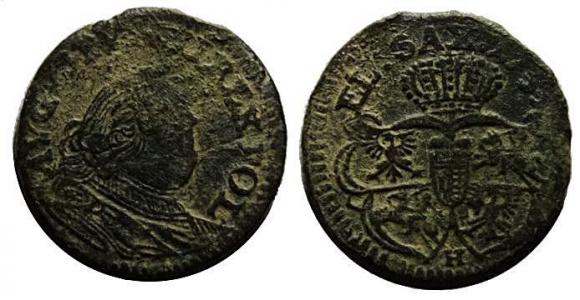 grosz 1755 August III Gubin (1)