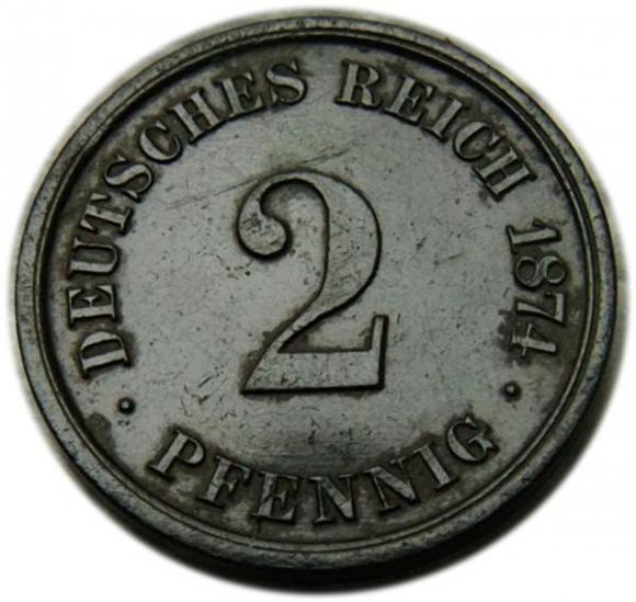 2 pfennig 1874 Wilhelm I Prussia (1)