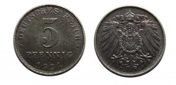 5 fenigów 1921 Berlin Republika Weimarska (1)