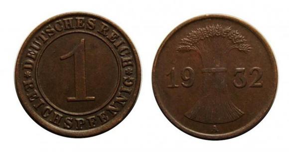 1 reichspfennig 1932 Berlin (1)