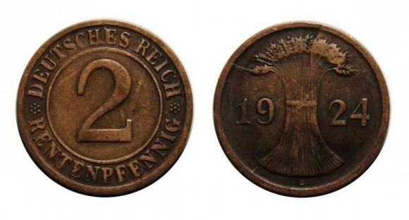 2 rentenpfennig 1934 Berlin (1)