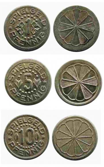 Zestaw 3 monet Spiel Geld, Niemcy (1)