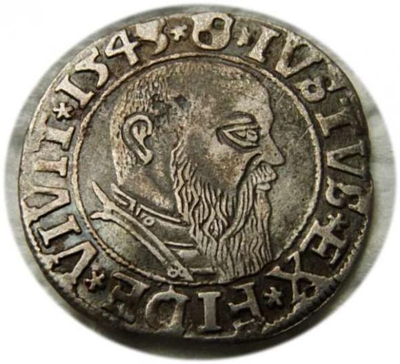 Grosz pruski 1545 Albrecht Hohenzollern Księstwo Pruskie Królewiec (1)