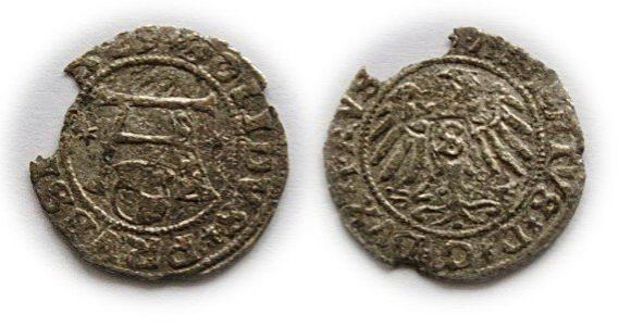 Schilling 1529 Albrecht von Brandenburg Duchy of Prussia Kaliningrad (1)
