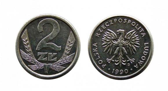 2 złote 1990 PRL (1)