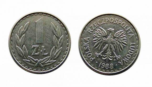 1 zloty 1988 Polish People's Republic Warszawa (1)