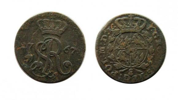 Grosz 1767 Stanisław August Poniatowski Warszawa (1)