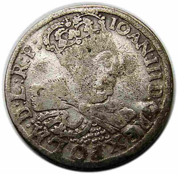 6 groschen 1684 Jan III Sobieski Krakow (1)