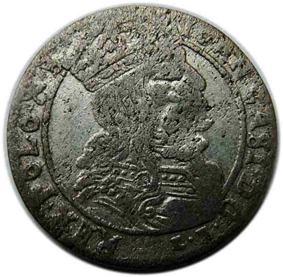 Szóstak 1665 Jan Kazimierz Wilno (1)