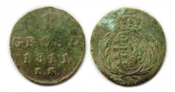 Grosz 1811 Księstwo Warszawskie Warszawa (1)