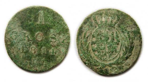 Grosz 1814 Księstwo Warszawskie Warszawa (1)