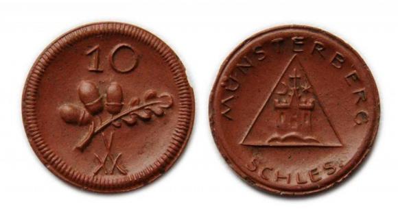 10 fenigów 1921 Ziębice / Munsterberg Miśnia (1)