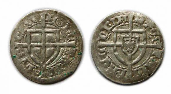 Szeląg krzyżacki Michał Kuchmeister Toruń (1)