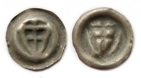 Brakteat tarcza Zakon Krzyżacki (1)