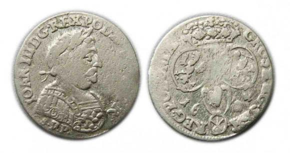 Szóstak 1684 Jan III Sobieski Bydgoszcz (1)