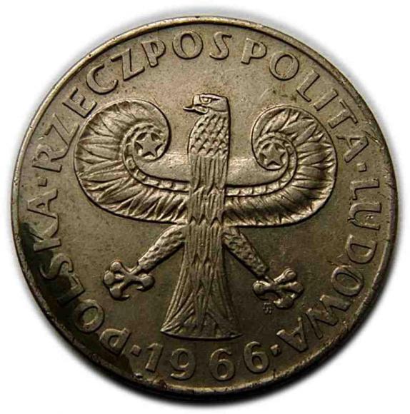10 złotych 1966 Kolumna Zygmunta PRL (2)