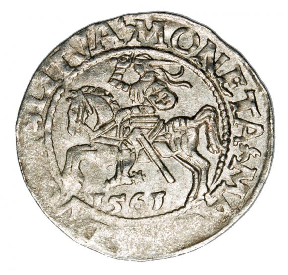 Halfgroschen 1561 Sigismund II Augustus Lithuania Vilnius (1)