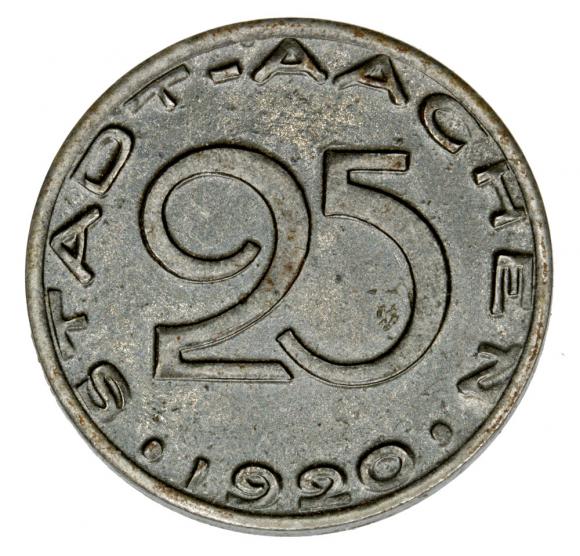 25 pfennig Aachen Rheinland