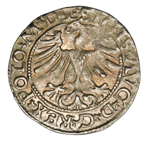 Halfgroschen 1565 Sigismund II Augustus Lithuania Vilnius