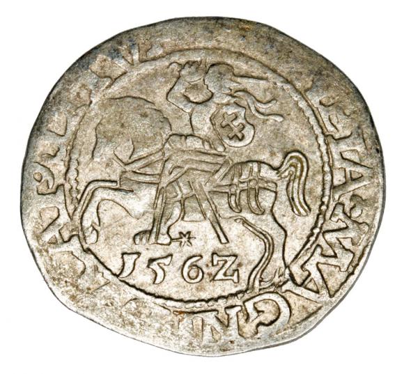 Halfgroschen 1562 Sigismund II Augustus Lithuania Vilnius