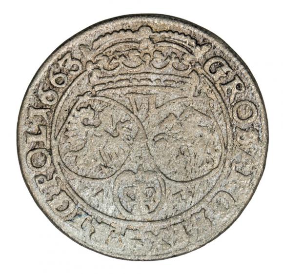 6 groschen 1663 John Casimir Krakow (2)
