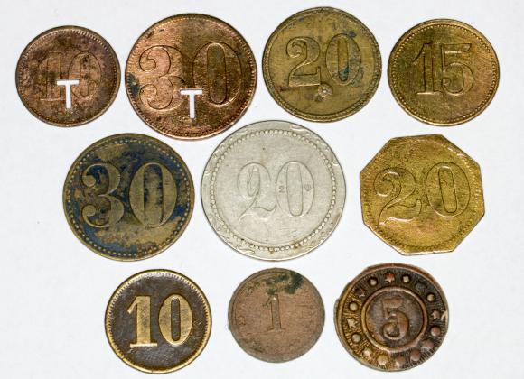 Set of 10 rare Werth - Marke tokens (2)