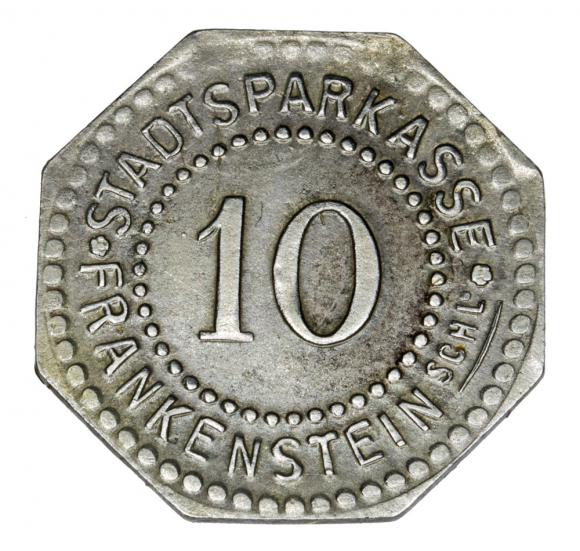 10 pfennig 1917 Ząbkowice Slaskie / Frankenstein (1)