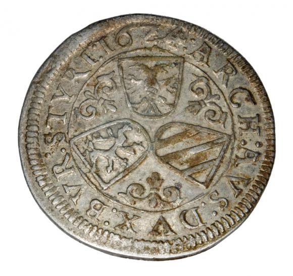 3 kreuzer 1624, Ferdynand II, Habsburg, Austria, Graz, (2)