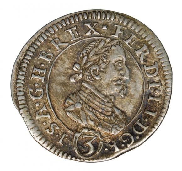 3 kreuzer 1625, Ferdynand II, Habsburg, Austria, Graz, (1)