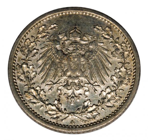 1/2 mark 1913 A Wilhelm II Germany Berlin