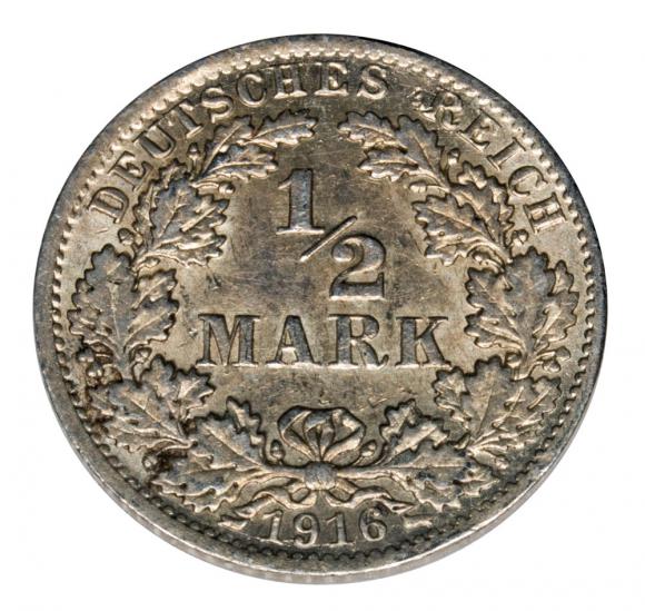 1/2 mark 1916 A Wilhelm II Germany Berlin (1)
