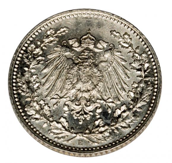 1/2 mark 1916 E Wilhelm II Germany Muldenhutten (2)