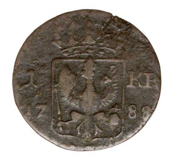 1 kreuzer 1788 Frederick William II of Prussia Silesia Wroclaw