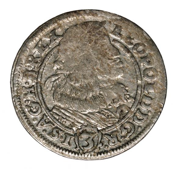 3 krezuer 1661 Leopold I Silesia Wroclaw (1)
