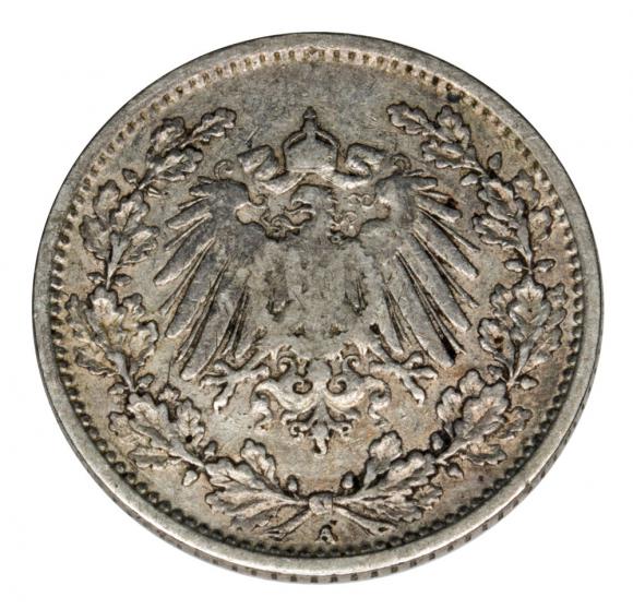1/2 mark 1905 Wilhelm II, Prussia Berlin