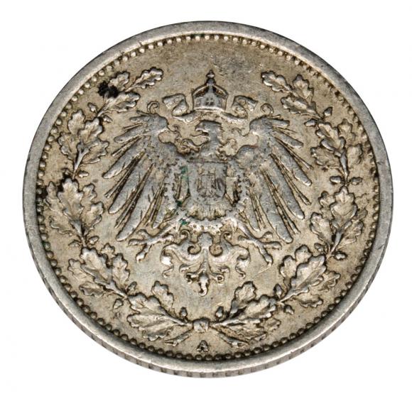 1/2 mark 1915 Wilhelm II, Prussia Berlin