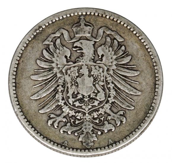 1 mark 1885 Wilhelm I Prussia Berlin (2)