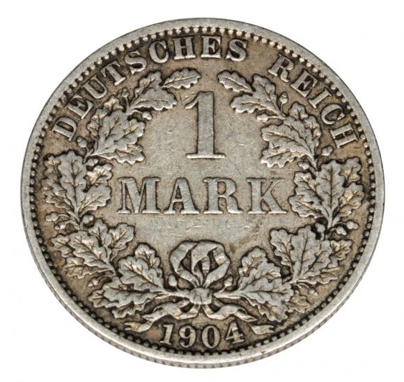 1 mark 1904 Wilhelm II, Prussia Berlin