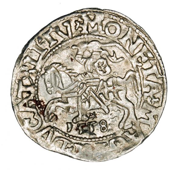 Half groschen 1558 Sigismund II Augustus Lithuania Vilnius (1)