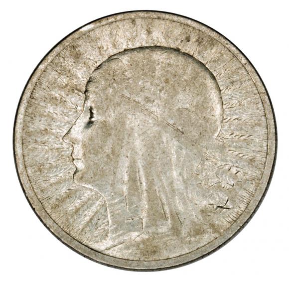 2 zlote 1932  Woman's Head Second Polish Republic Warsaw (1)