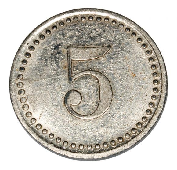5 pfennig Lesna Marklissa (2)