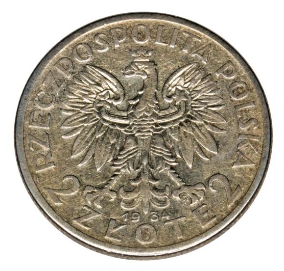 2 zlote 1934 Head of Women Second Polish Republic Warsaw (2)