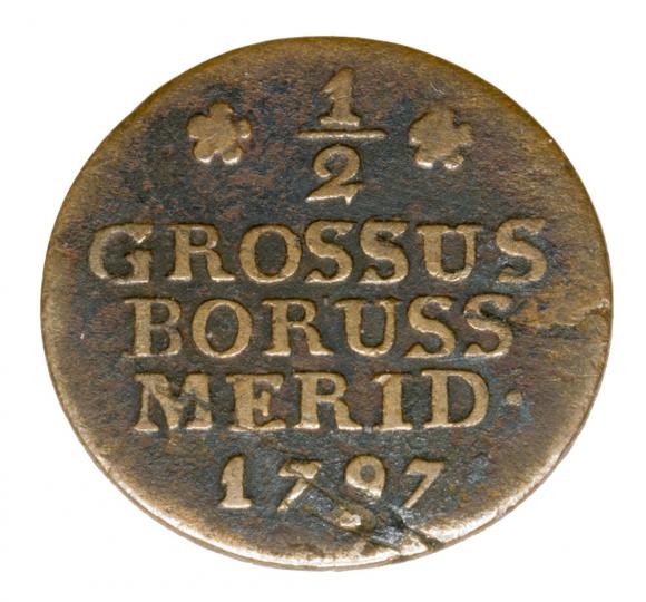 Half groschen 1797 Frederick William II of Prussia South Prussia Wroclaw (1)
