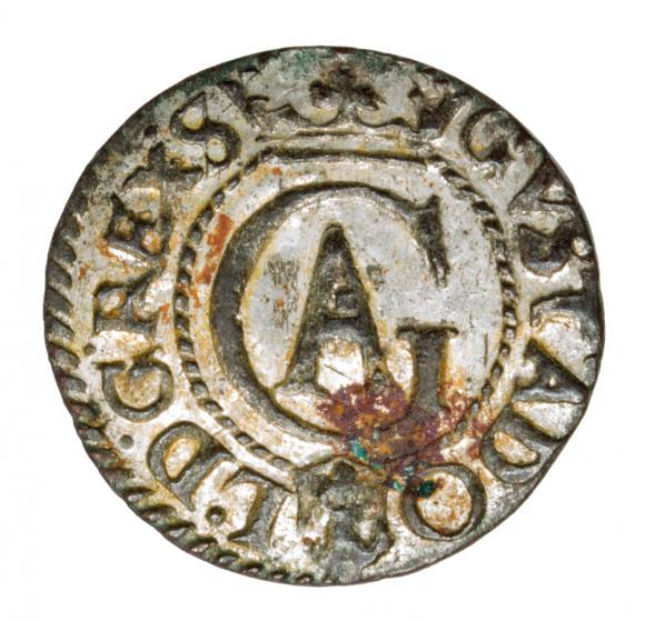 Schilling 1634 Gustav II Adolf Riga (1)