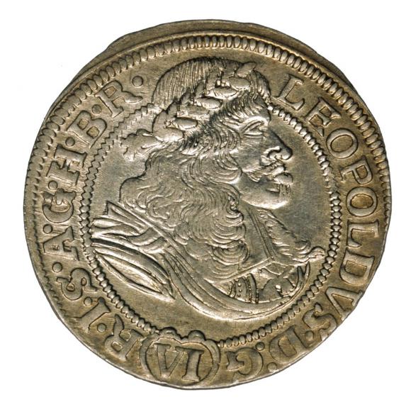 6 kreuzer 1674 Leopold I Silesia Wroclaw