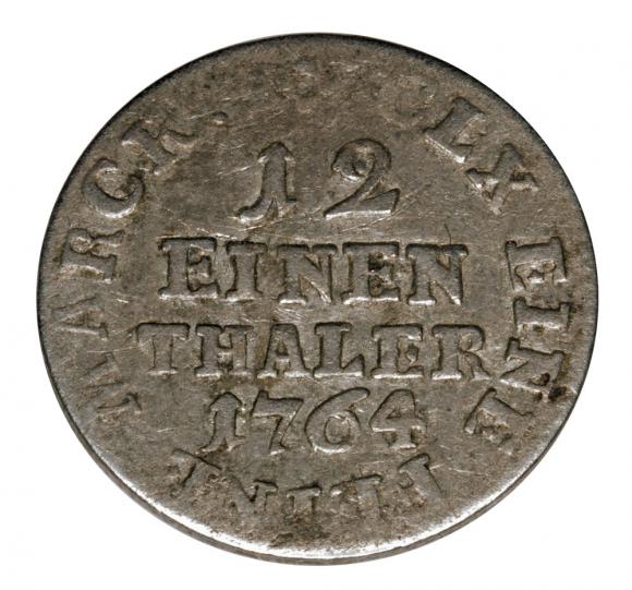 1/12 thaler 1764 Friedrich August I III Germany Leipzig (2)