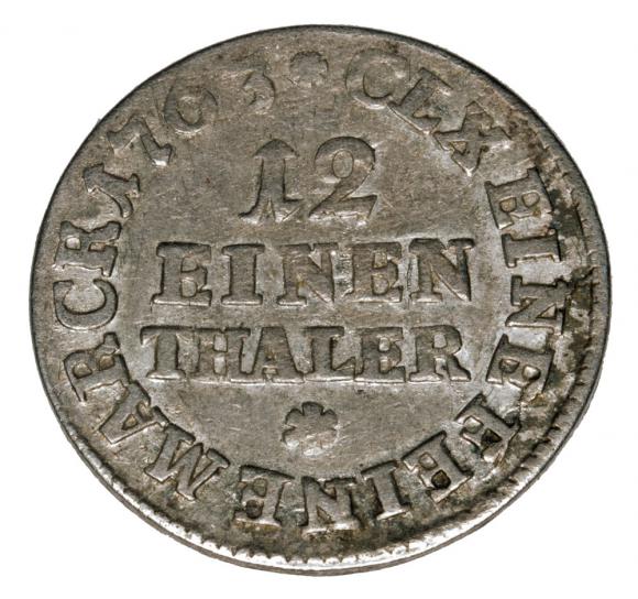 1/12 thaler 1763 Frederick Christian Germany Leipzig (2)