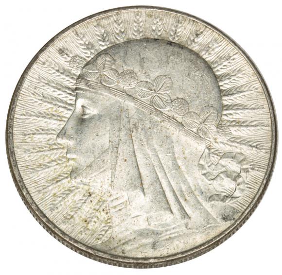 10 zlotych 1932 Head of a woman Second Polish Republic Warsaw (1)